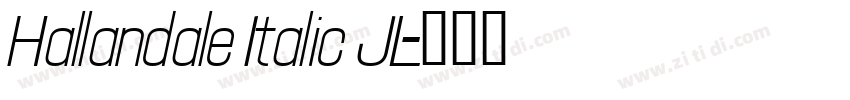 Hallandale Italic JL字体转换